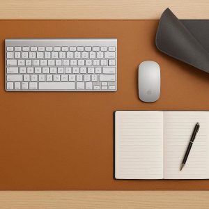 Dual Sided PU Leather Desk Mat Waterproof Large Mouse Pad Writing Desk Protector Blotter For Office Home Work