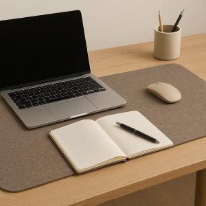Premium Wool Felt Desk Mat Warm Large Mouse Pad Minimalist Non Slip Laptop Writing Cushion Blotter Cozy Office